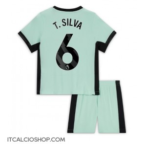 Chelsea Thiago Silva #6 Terza Maglia Bambino 2023-24 Manica Corta (+ Pantaloni corti)
